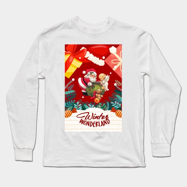 Winter Wonderland Long Sleeve T-Shirt by Athikan